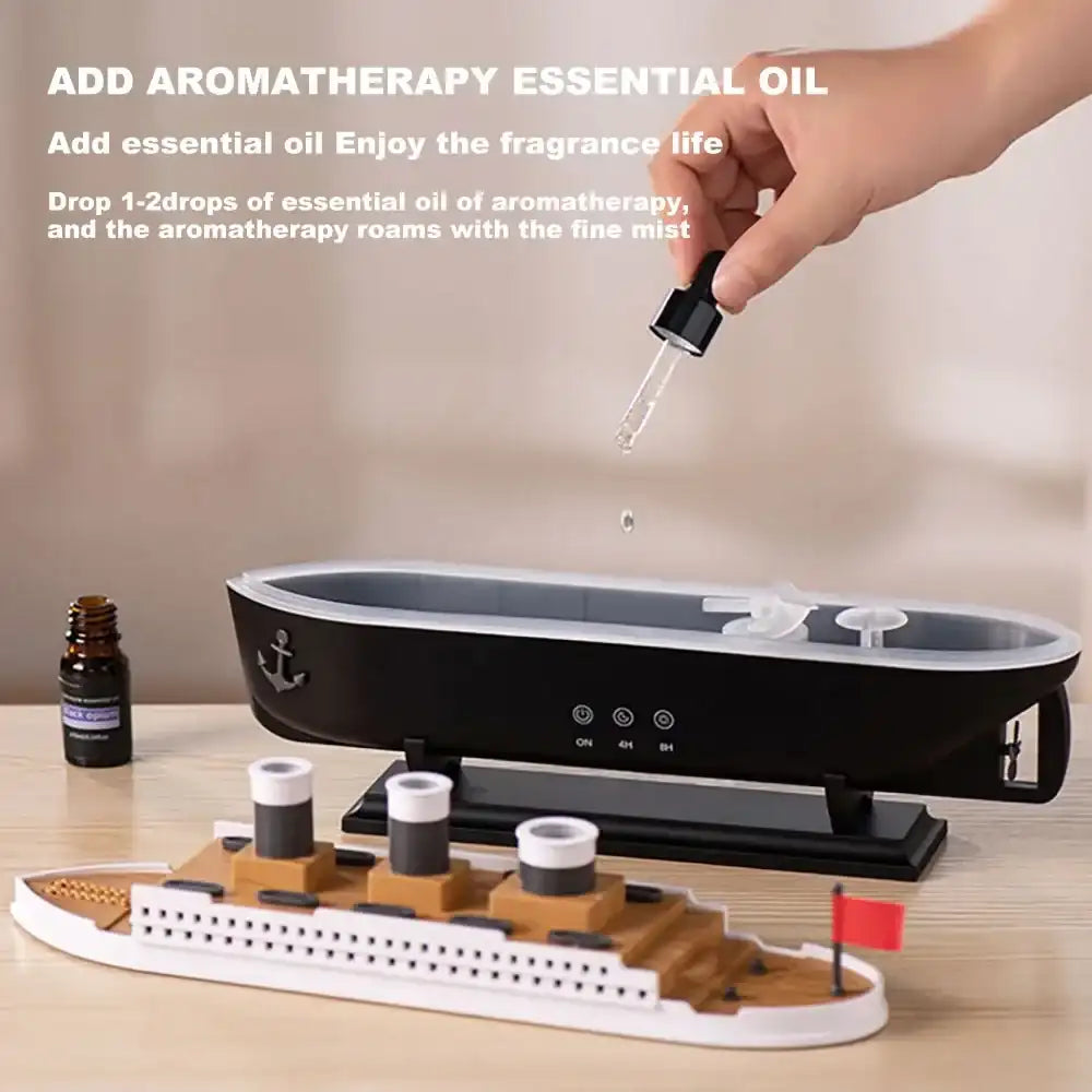 Retro Ocean Liner Humidifier & Jellyfish Aroma Diffuser