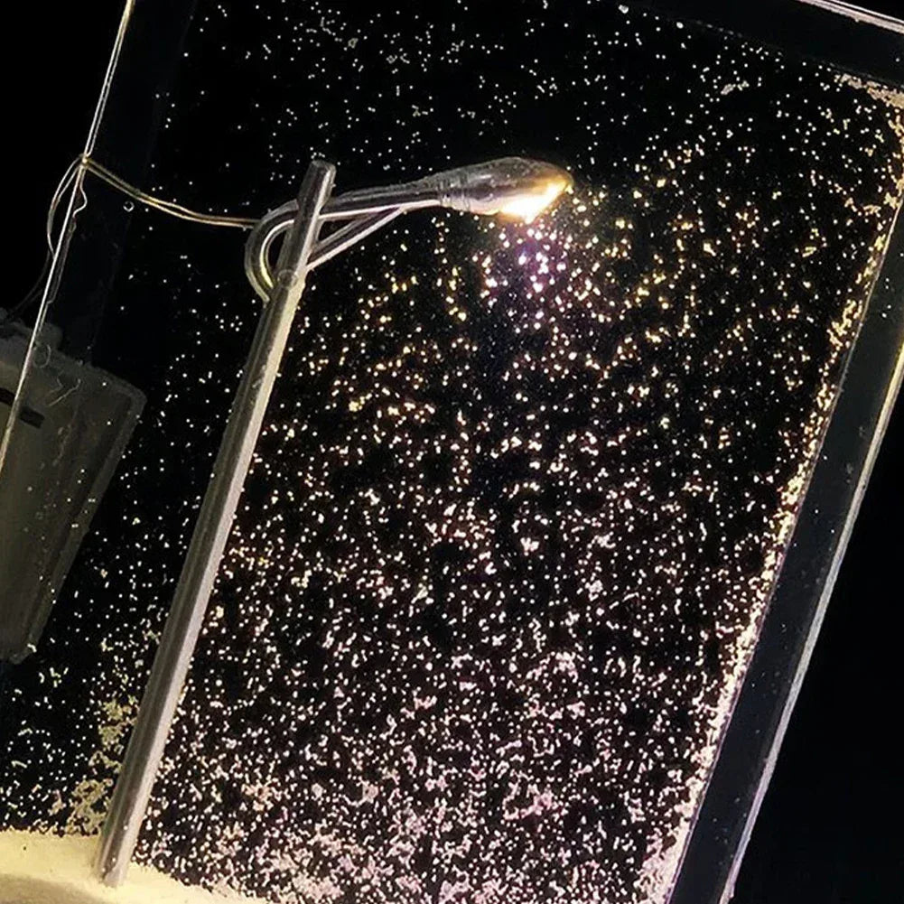 DIY Snowy Night Street Light Kit Flowing Sand Snowflake Night Light