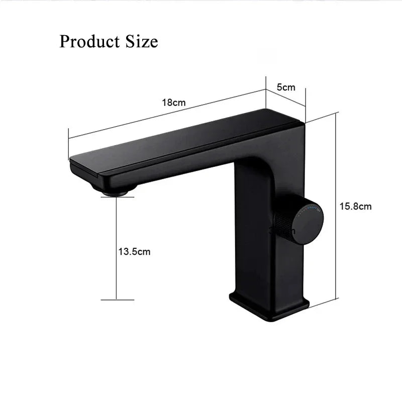 Digital LED Display Bathroom Faucet – Intelligent Brass Basin Mixer Tap