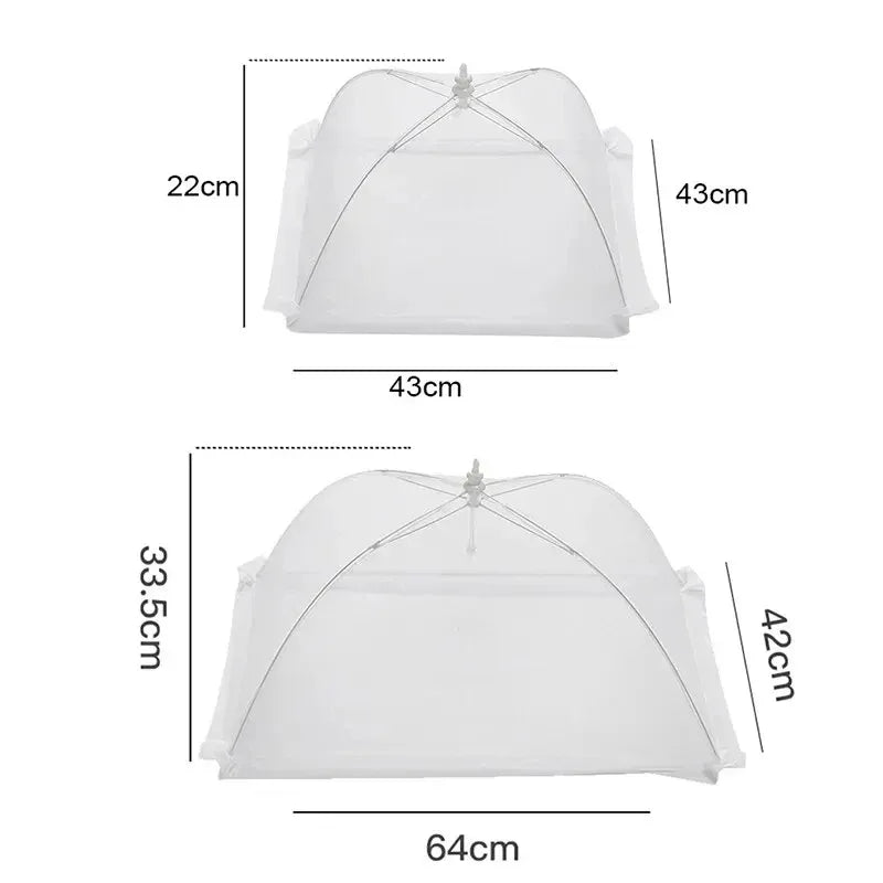 Folding Mesh Food Cover – Washable Pop-Up Insect-Proof Umbrella Dish Tent