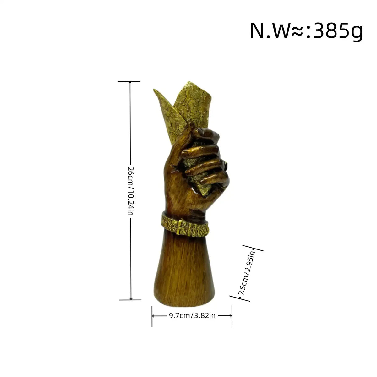 Creative Hand Vase Sculpture – Resin Flower Vase Decor