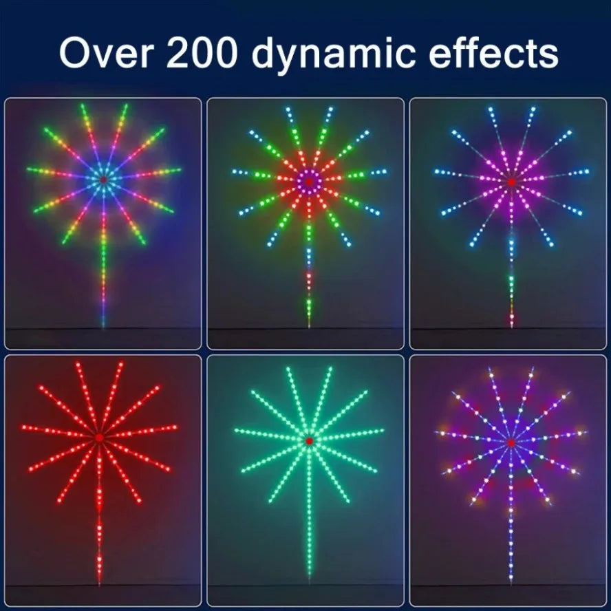 Smart Firework LED Strip Lights – Music Sync App & Remote Control