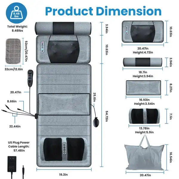 Full Body Massage Mat with Heating