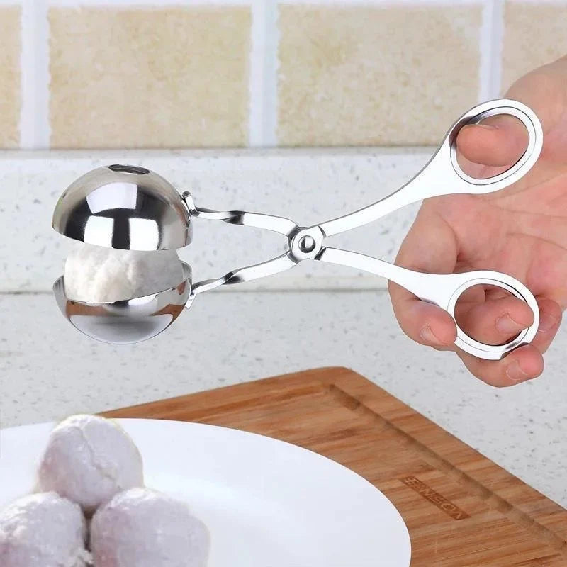 Stainless Steel Meatball Maker Clip – Non-Stick Rice Ball Shaper & Kitchen Mold