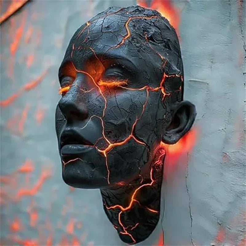Cracked Soul Wall Light – Modern Sculptural Art Lamp