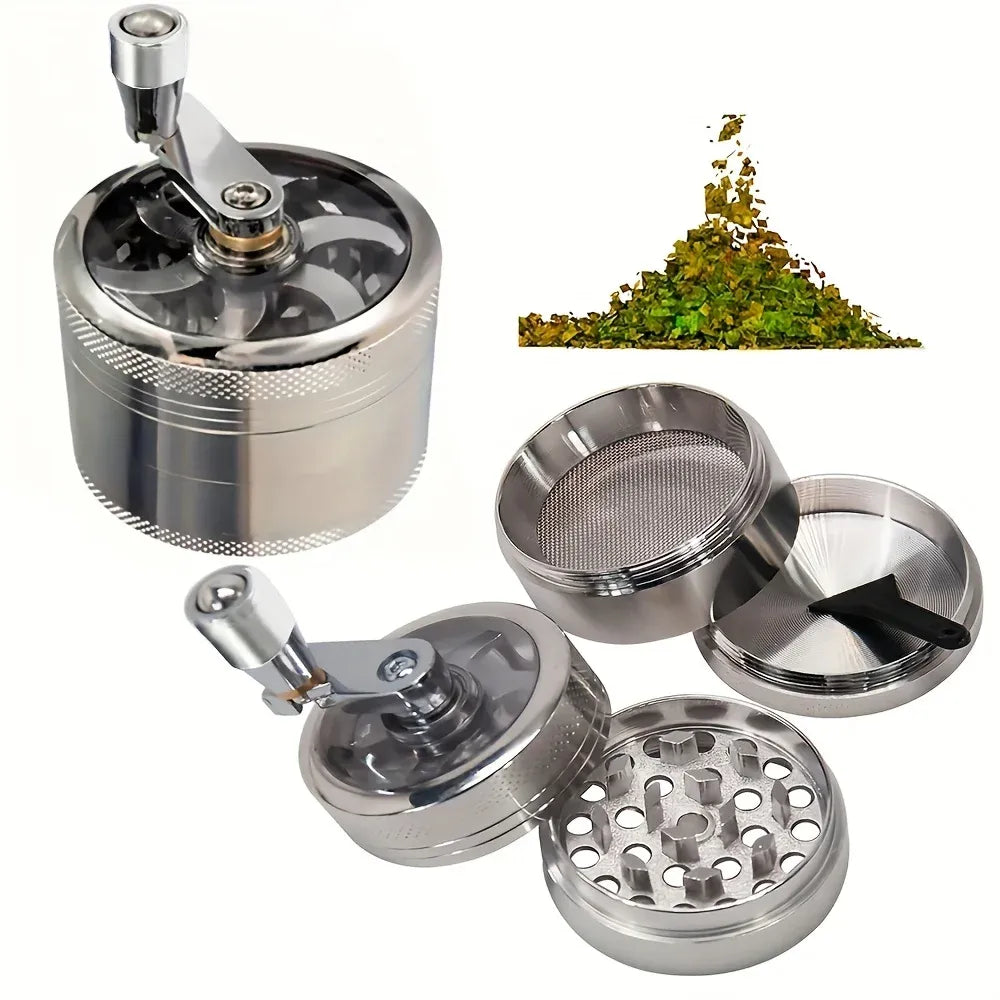 Stainless Steel Nut & Spice Grinder – Manual Food Mill for Nutmeg & Rock Salt