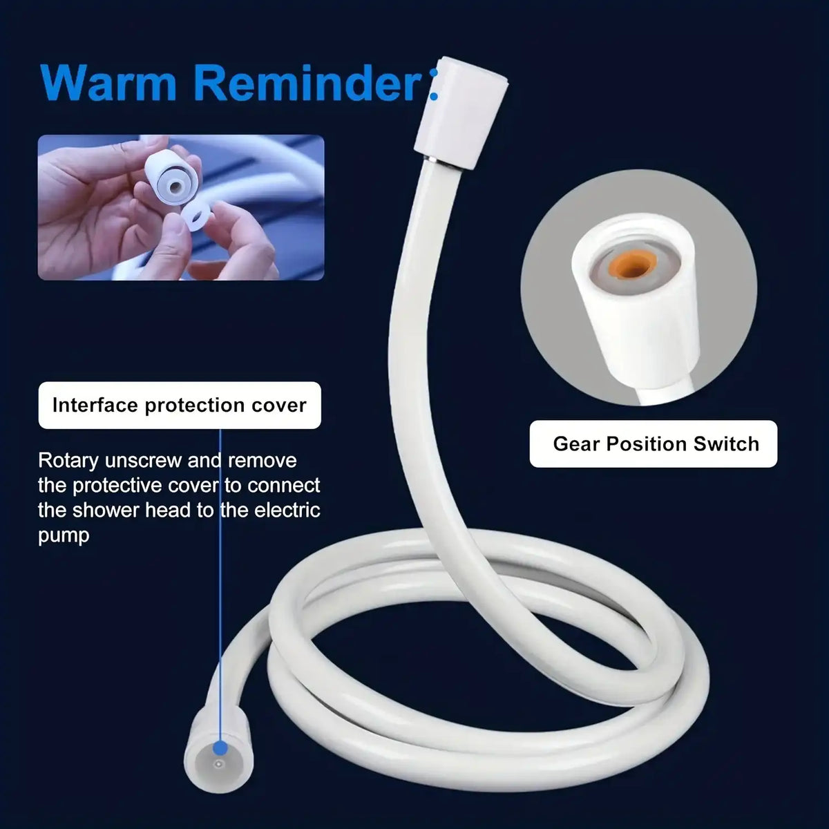 Portable Rechargeable Shower Head - USB Camping Shower with Bucket