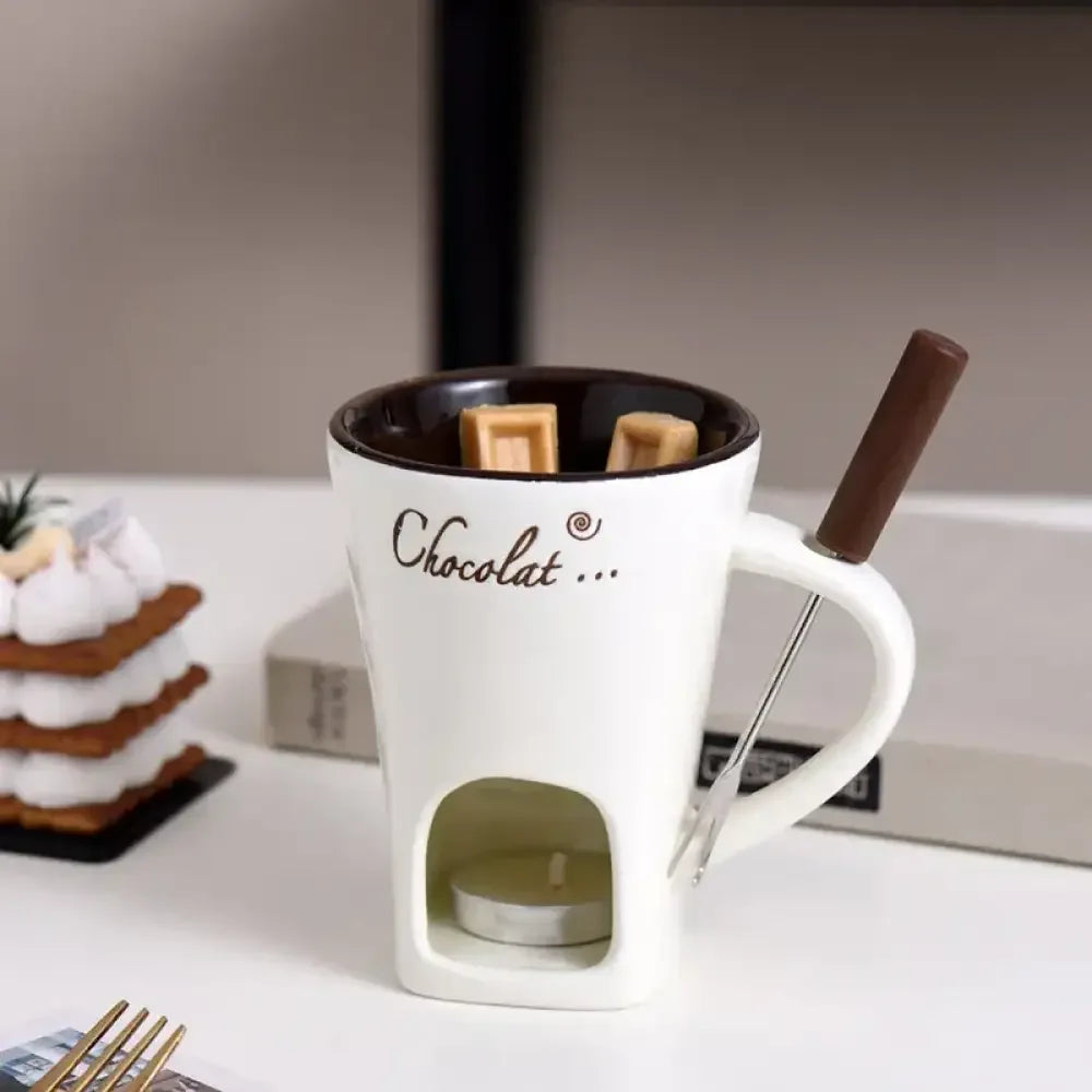 Double-Layer Heat-Resistant Ceramic Cup | Anti-Scald Design for Coffee, Tea