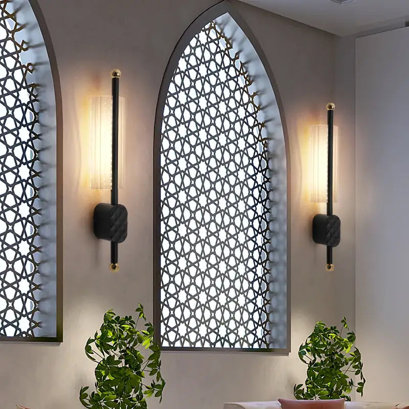 Nordic Pipe LED Wall Sconce - Acrylic Tube, Diamond Mount