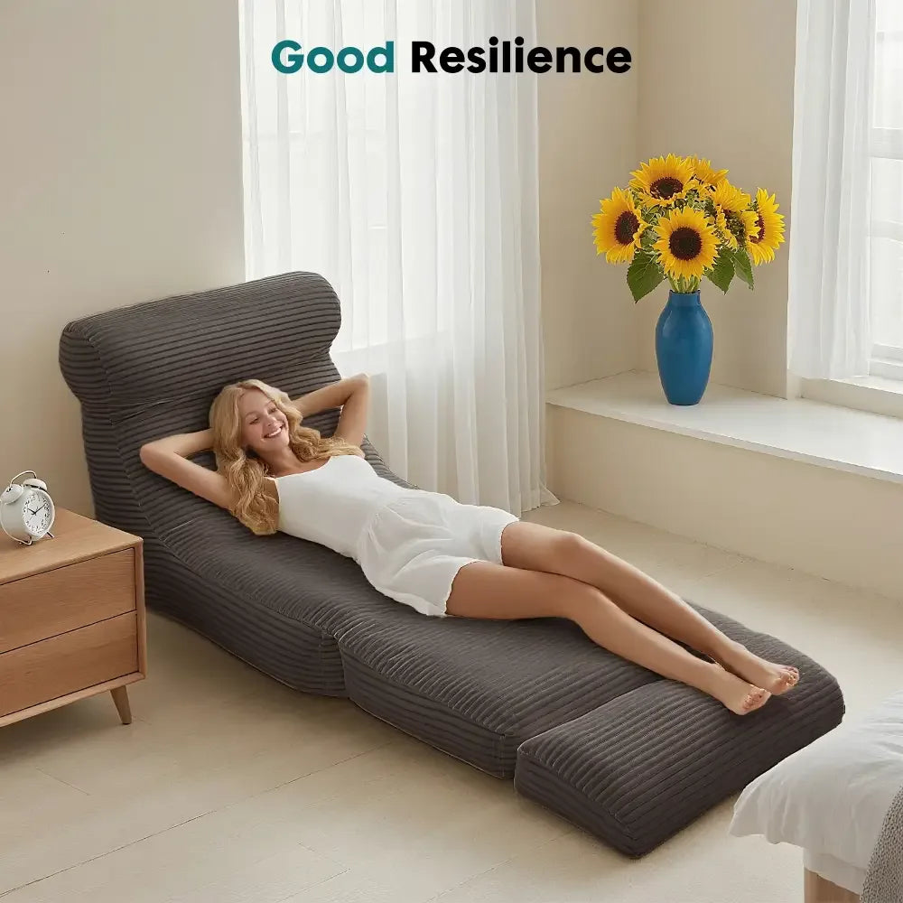 Ergonomic Folding Sofa Bed – Corduroy Convertible Sleeper Chair