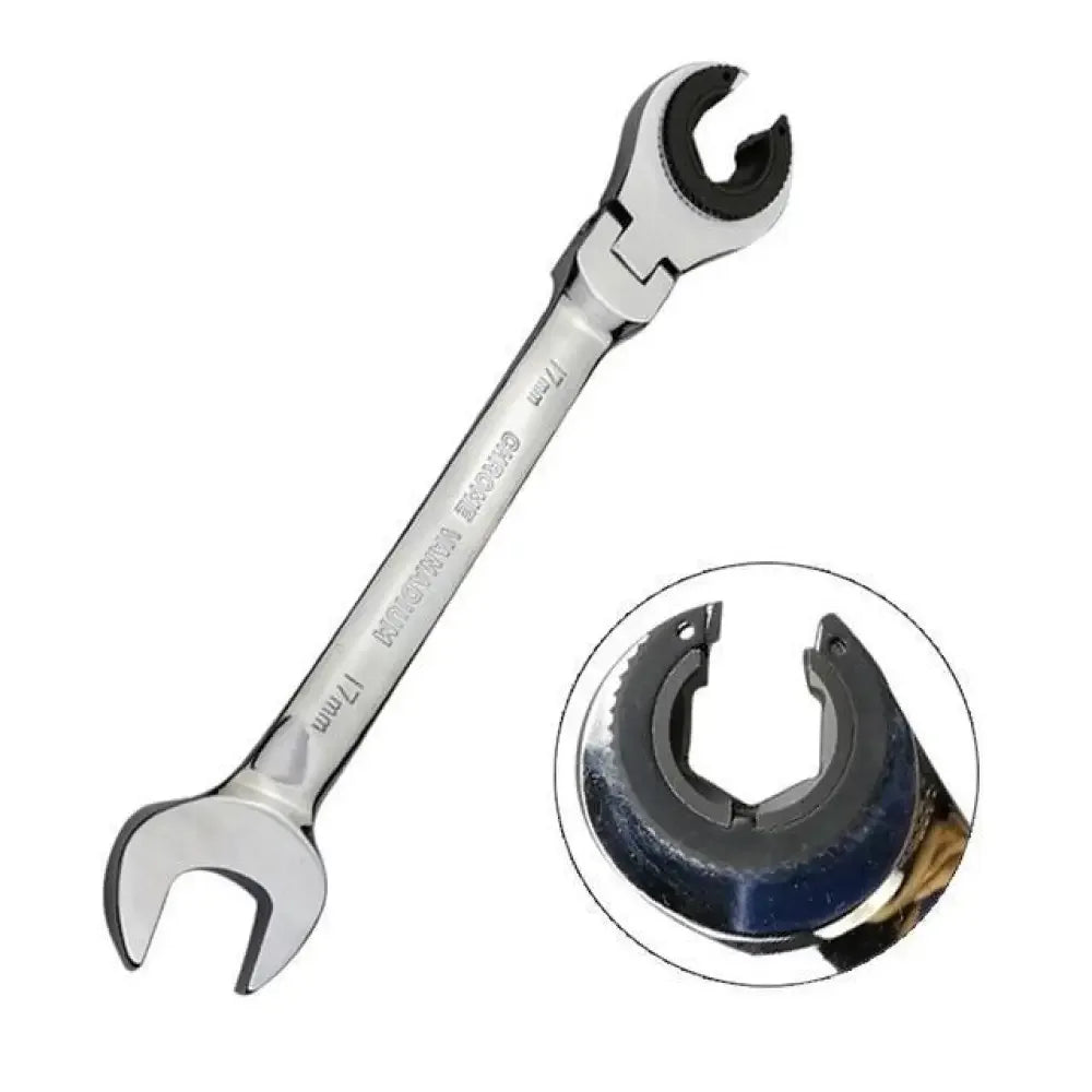 Flexible Head Tubing Ratchet Wrench