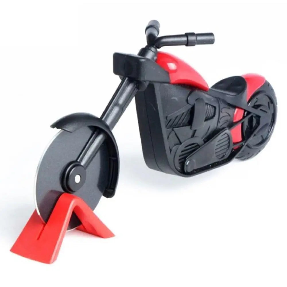 Pizza Cutter Bike Stainless Steel Creative Motorcycle Roller
