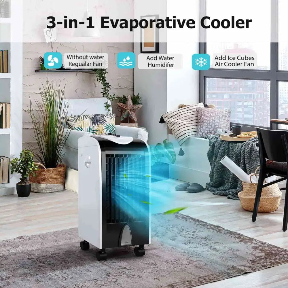 Portable Air Conditioner Evaporative Stand Up Windowless Room Cooler