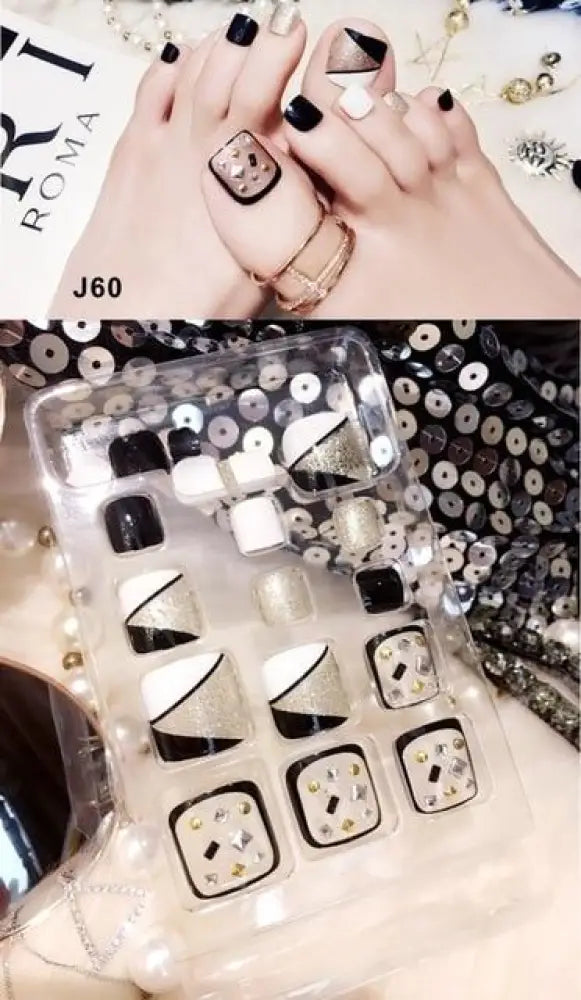 Press On Toe Nail Gel Stickers