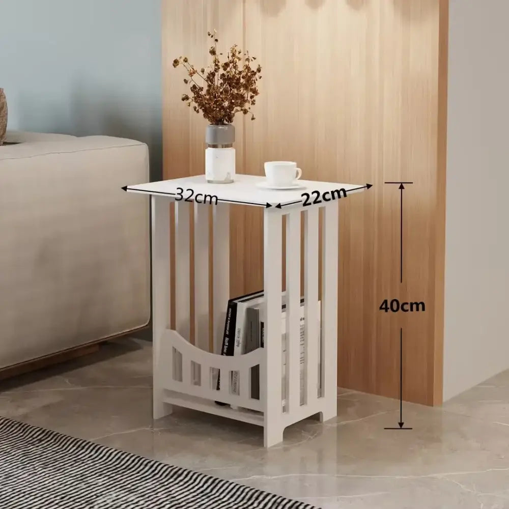 Small Bedside Table – Sofa Side End Table, Nightstand & Storage