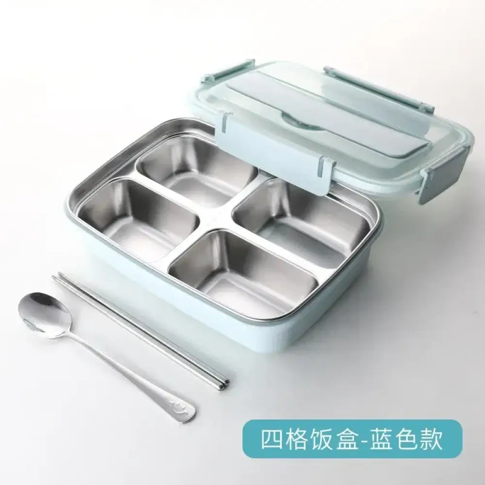 Stainless Steel Bento Lunch Box | Leakproof Sealed Crisper with Lid