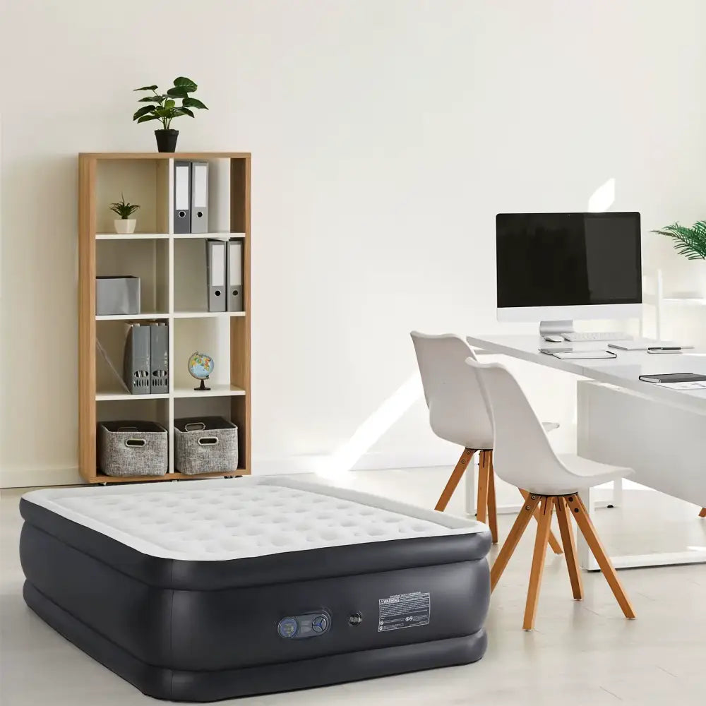 Twin Size Air Mattress Blow Up Double Height Non-Slip Air Bed