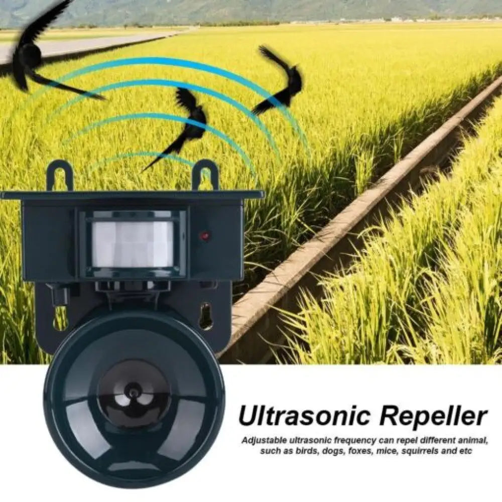 Ultrasonic Solar Animal Repeller – 5000 sq ft, Motion Sensor