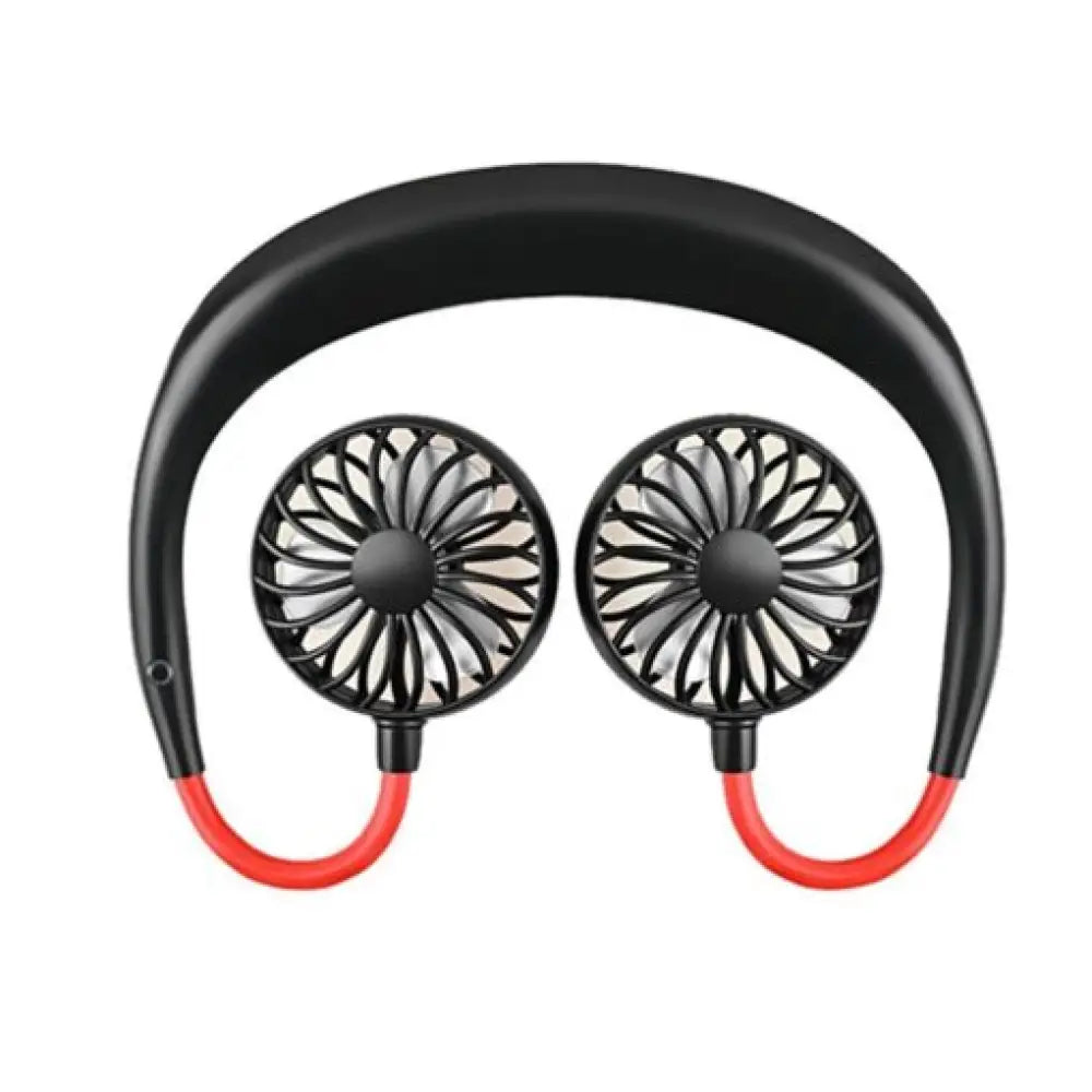 USB Portable Neck Fan – Rechargeable Hands-Free Neckband Cooler