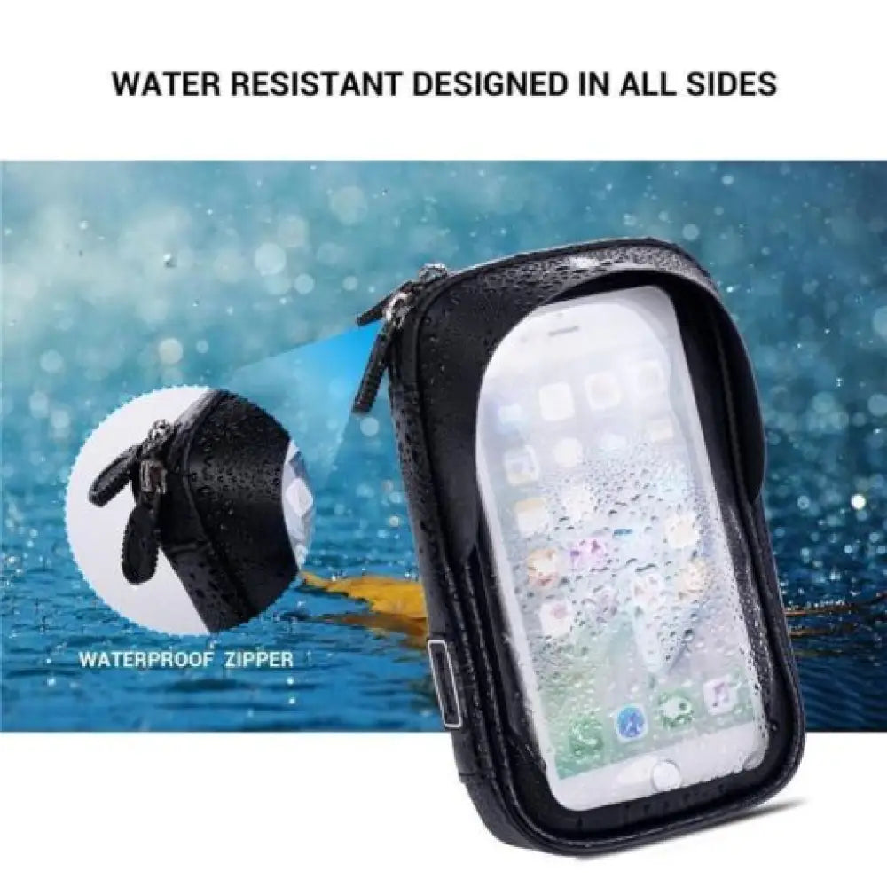Waterproof Motorcycle Phone Mount – Fits 6.1" Phones