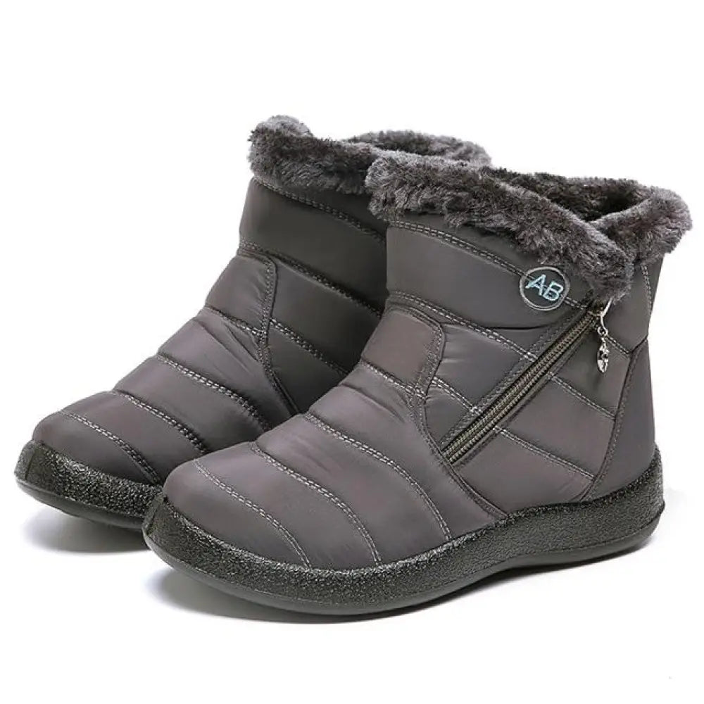 Waterproof Women’s Fleece Winter Boots – Fur Lined, Anti-Slip