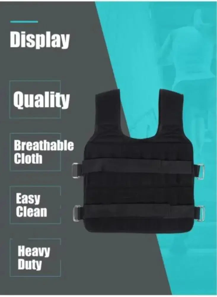 Weight Vest 30kg – Adjustable, 32 Bags, Oxford Fabric