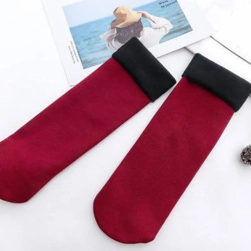 Winter Cozy Thermal Fleece Socks – Unisex, 6 Colors, One Size