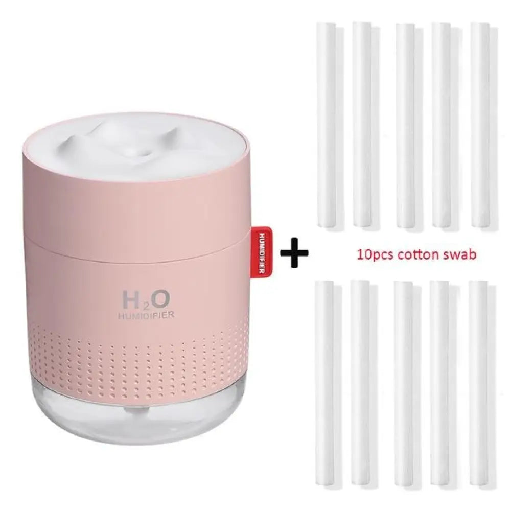 Wireless Air Humidifier – 750ml, LED Light & Essential Oils