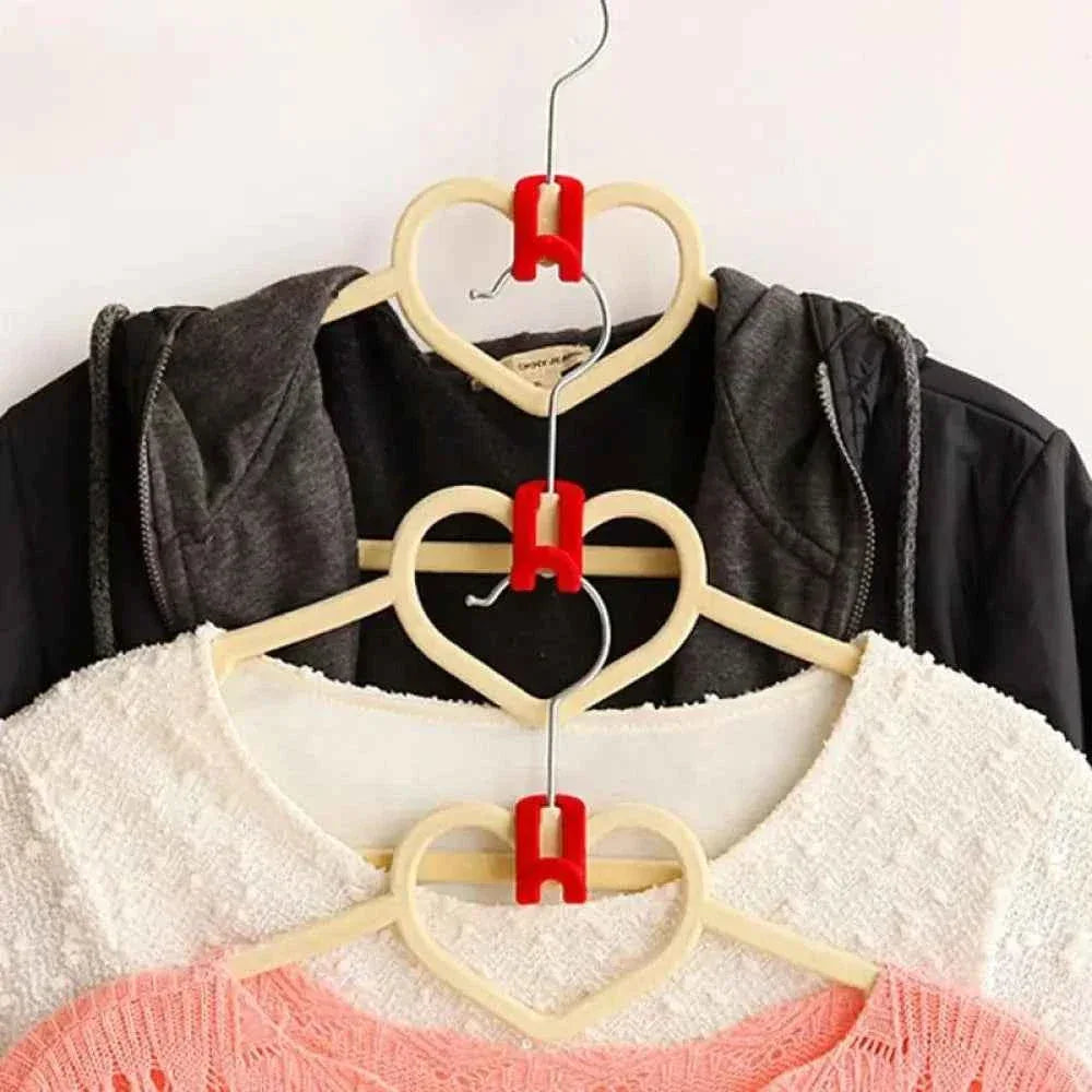 Mini Flocking Clothes Hangers - 10 Pack Space-Saving Velvet Hangers