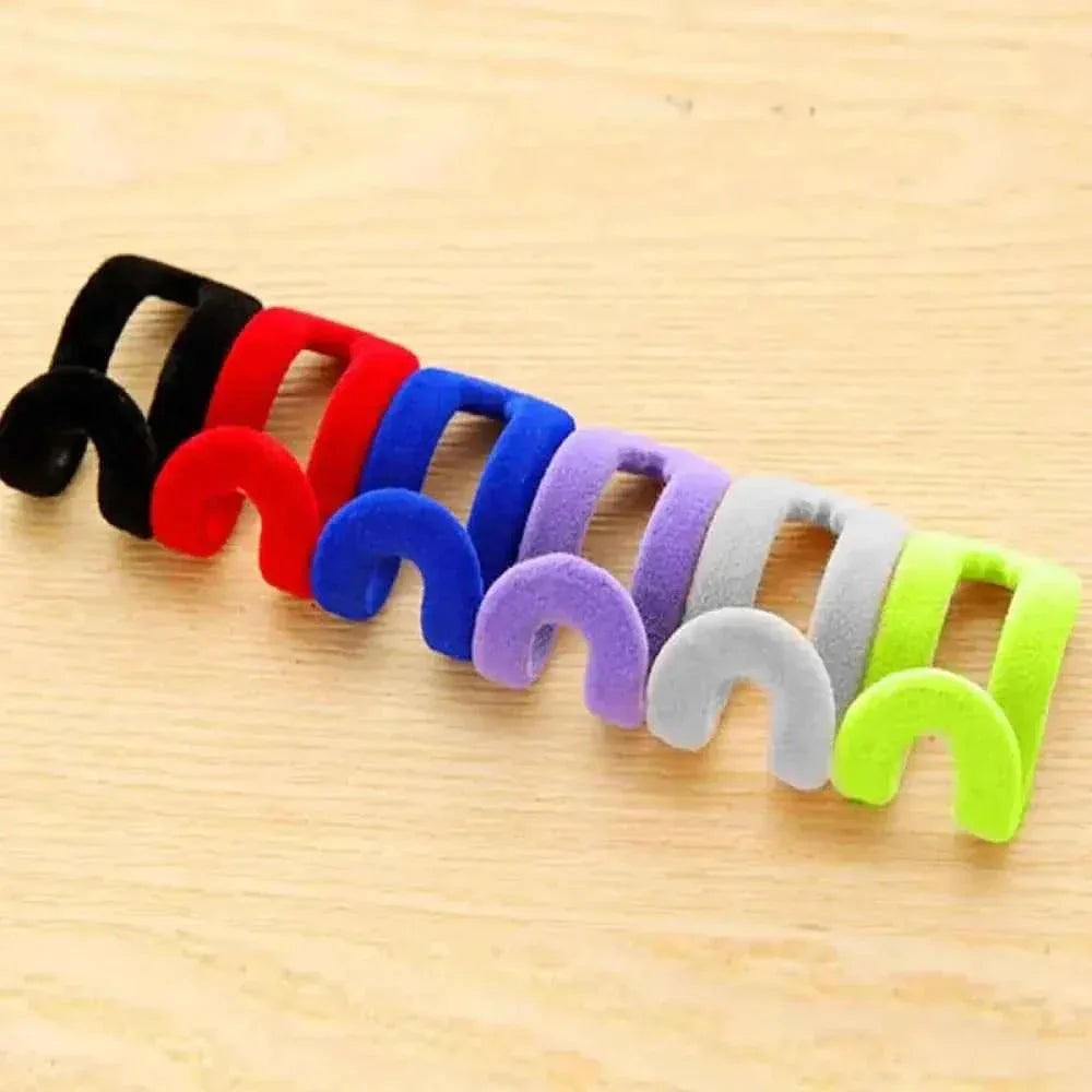 Mini Flocking Clothes Hangers - 10 Pack Space-Saving Velvet Hangers
