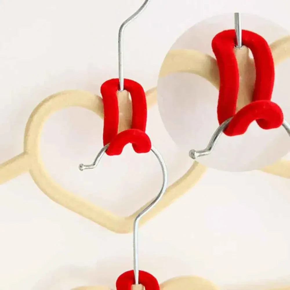 Mini Flocking Clothes Hangers - 10 Pack Space-Saving Velvet Hangers