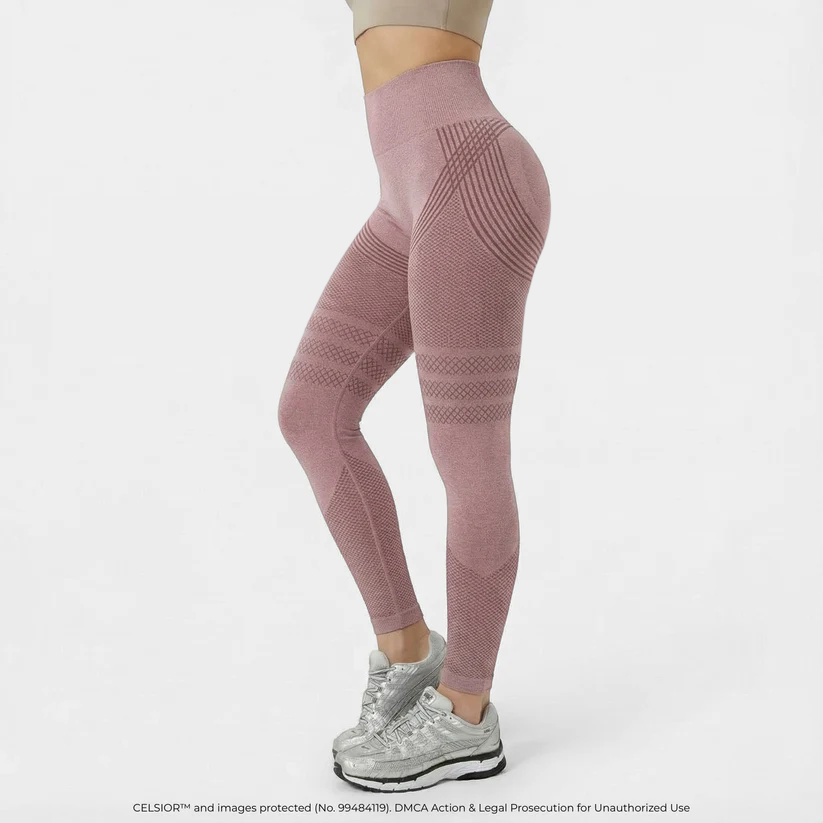 High-Waisted Yoga Leggings with Hip-Lift Support