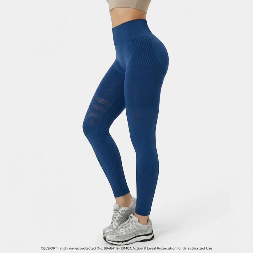 High-Waisted Yoga Leggings with Hip-Lift Support