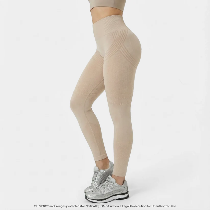 High-Waisted Yoga Leggings with Hip-Lift Support