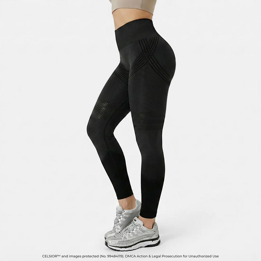 High-Waisted Yoga Leggings with Hip-Lift Support