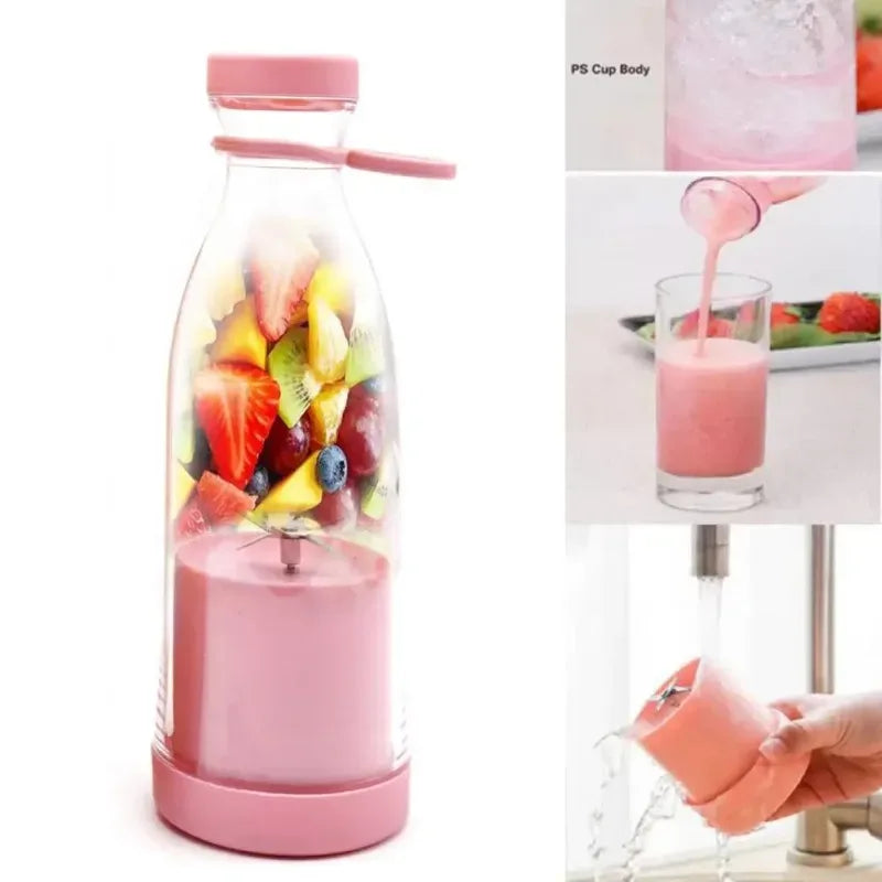 Portable Blender 380ml – 6-Blade USB Rechargeable Smoothie