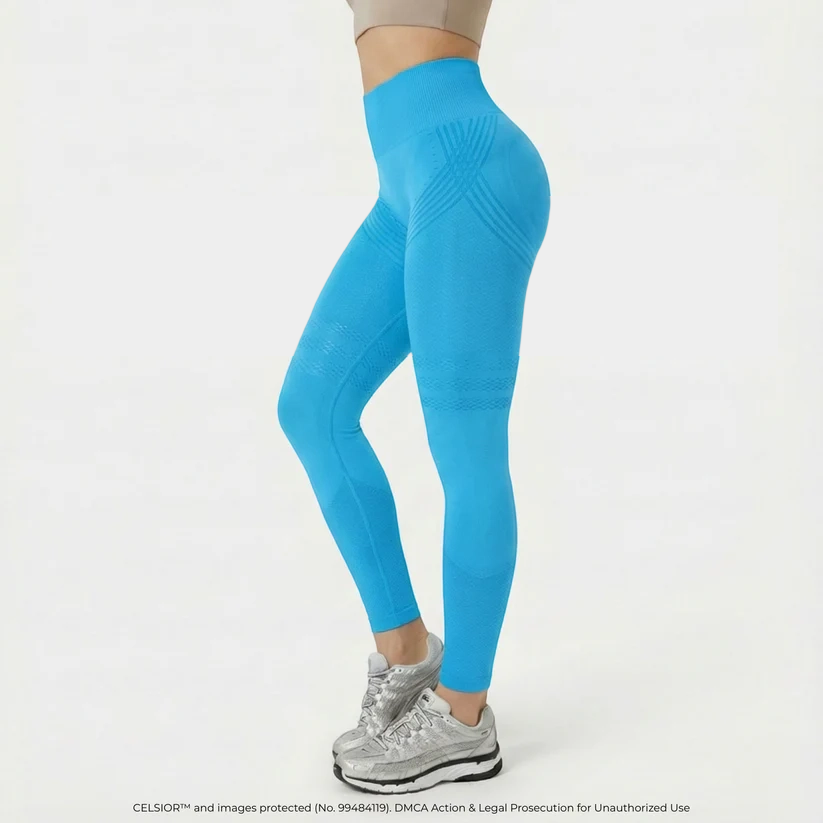 High-Waisted Yoga Leggings with Hip-Lift Support