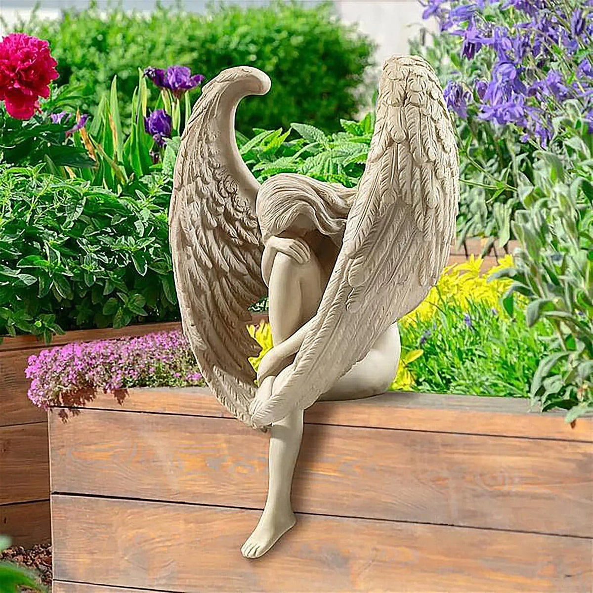 Redemption Angel Statue Hand-Cast Garden Sculpture