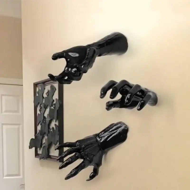 Wall-Mounted Creepy Hand Candle Holder -  Hand Wall Decor