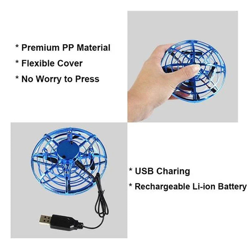 UFO Hand-Sensing Induction Drone Infrared RC Quadcopter for Kids