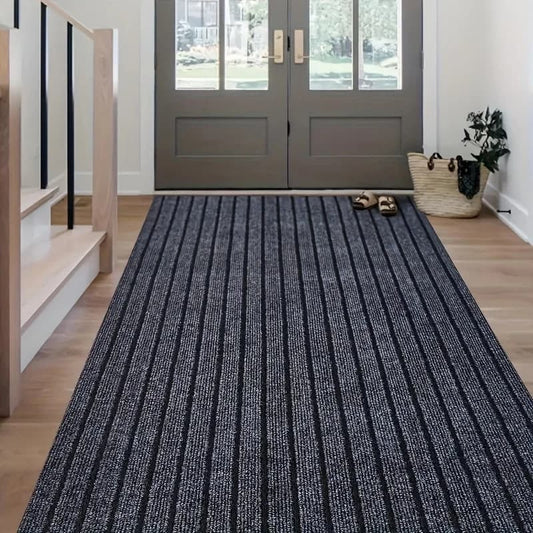 DIY Self-Adhesive Striped Carpet Runner
