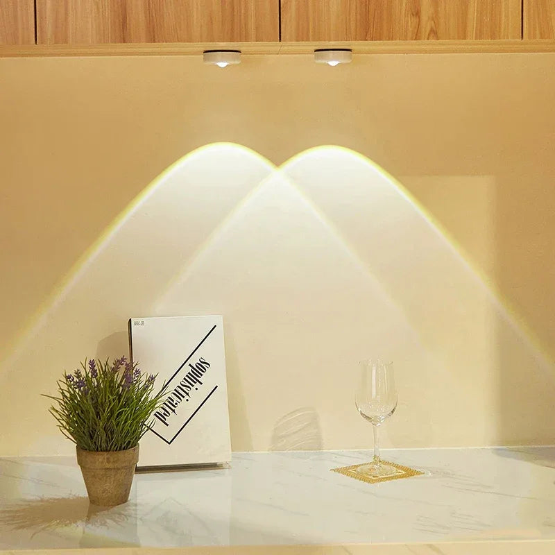 Cat Eye Cabinet Spotlight – Sunset & Rainbow LED Battery Night Light