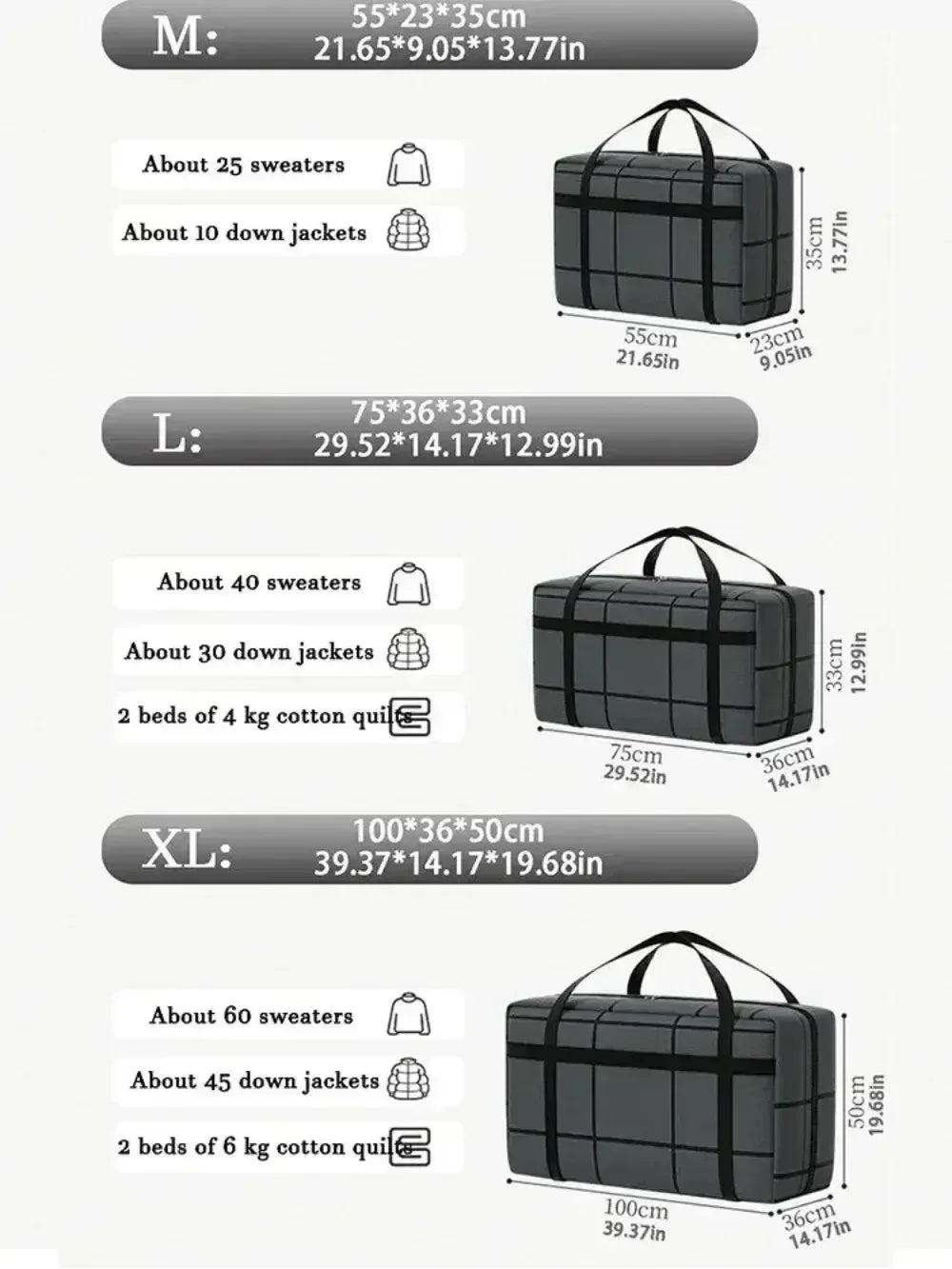 Heavy-Duty Composite Storage Bag – Large Capacity Dustproof & Moisture-Proof