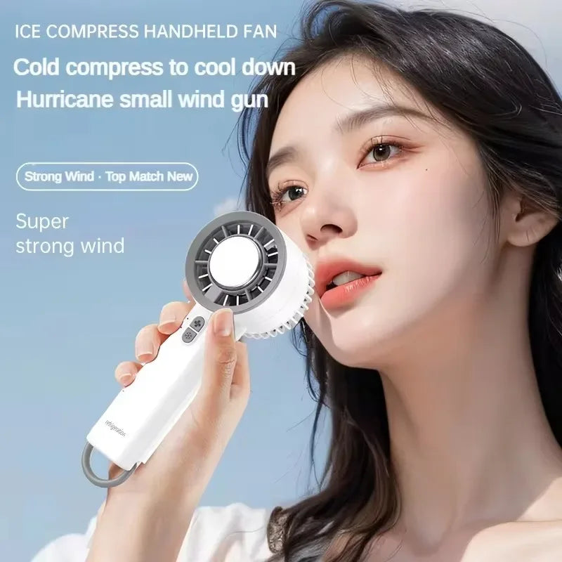 Handheld Ice Compressed Fan Semiconductor Cooling USB Portable Turbo Fan