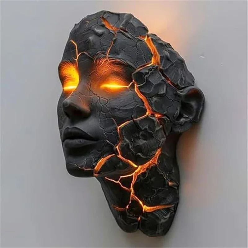 Cracked Soul Wall Light – Modern Sculptural Art Lamp
