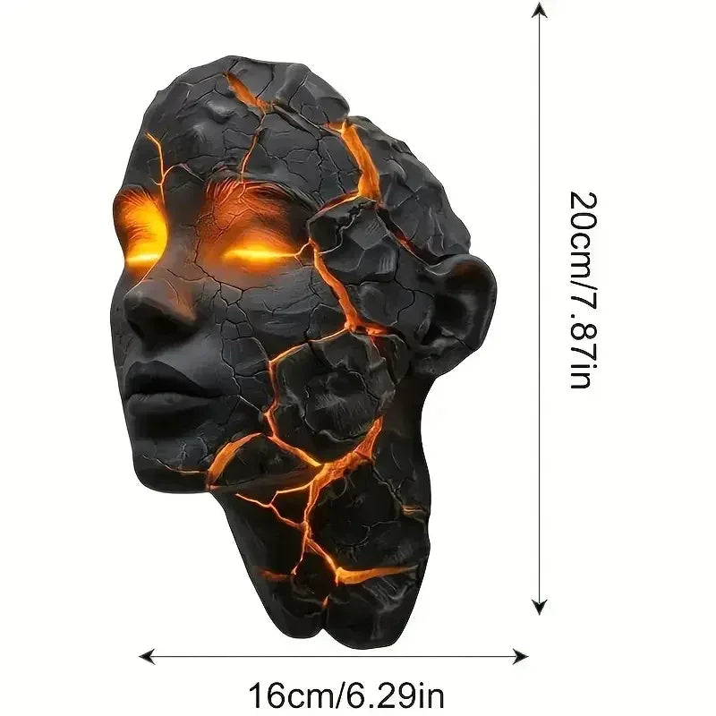Cracked Soul Wall Light – Modern Sculptural Art Lamp