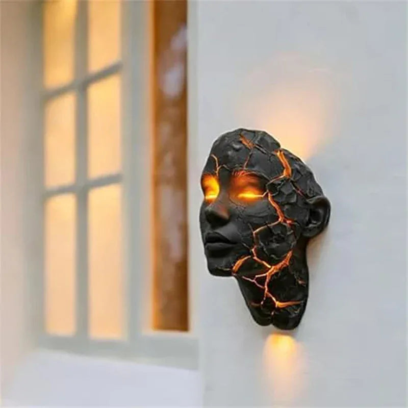 Cracked Soul Wall Light – Modern Sculptural Art Lamp