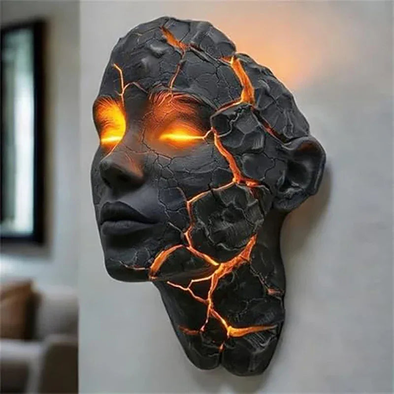 Cracked Soul Wall Light – Modern Sculptural Art Lamp