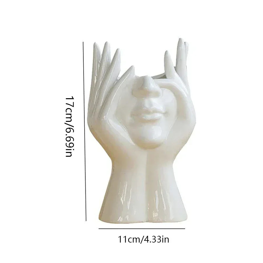 Human Body Art Storage Holder – Multifunctional Makeup Brush & Pen Stand