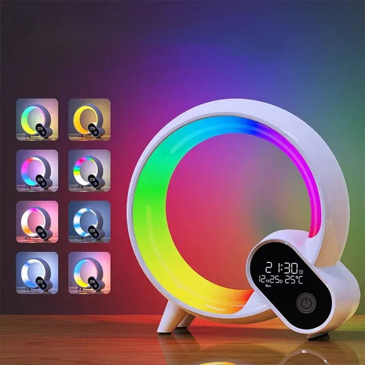 Smart Alarm Clock Lamp – Bluetooth, Wireless Charger & Light